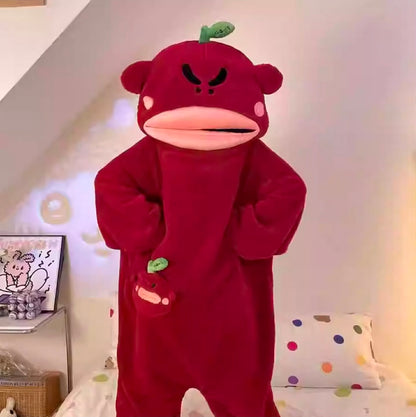 Sleepy Pear Onesie / Angry Apple Onesie