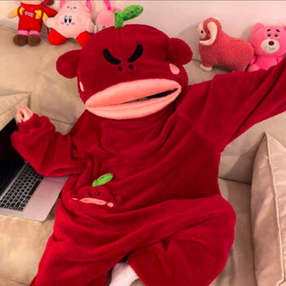 Sleepy Pear Onesie / Angry Apple Onesie