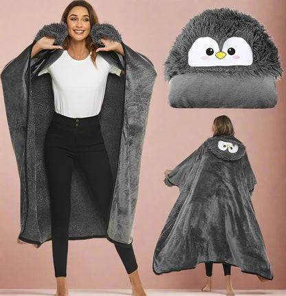 Animal Style Wearable Blanket Hoodie