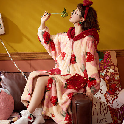 Wearable Strawberry Blanket