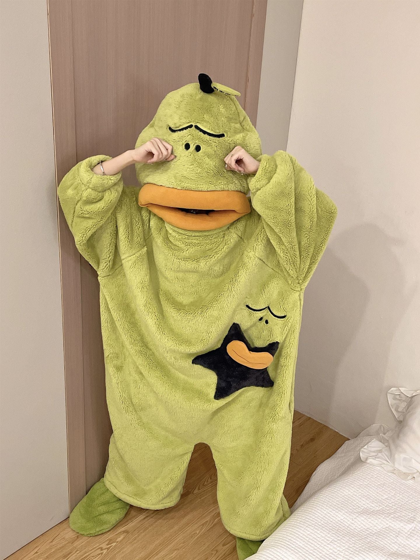 Sleepy Pear Onesie / Angry Apple Onesie