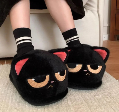 Grumpy Paws Cat Slippers