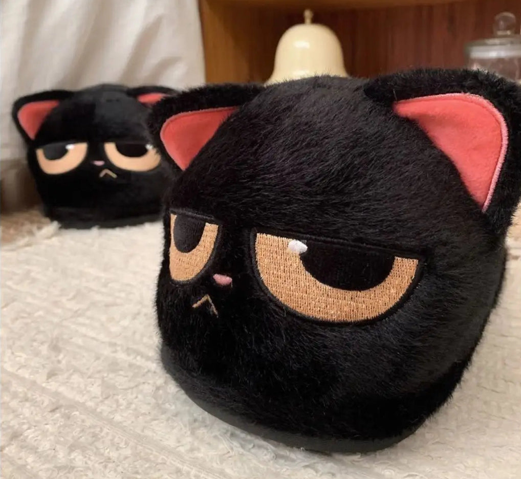Grumpy Paws Cat Slippers