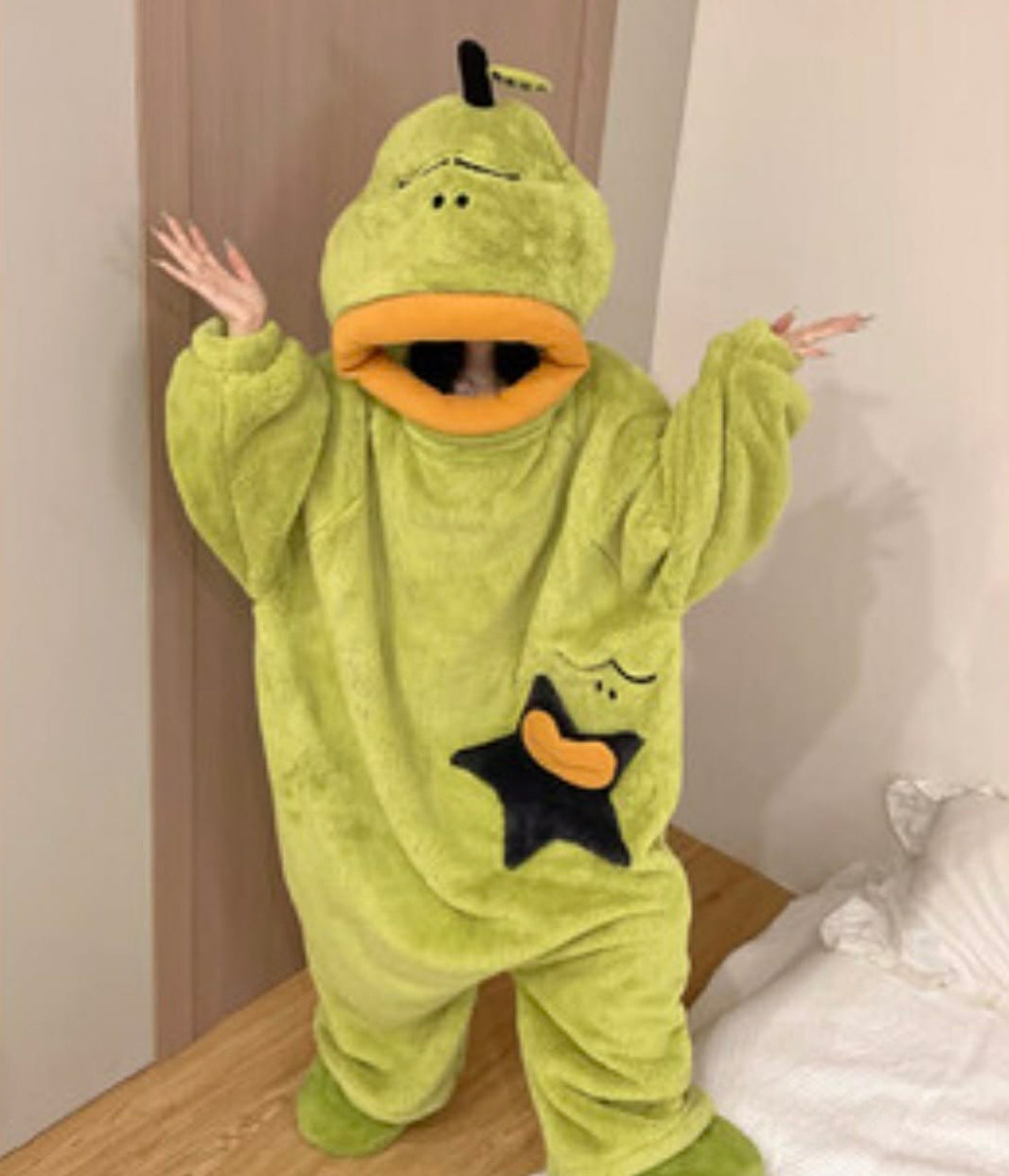 Sleepy Pear Onesie / Angry Apple Onesie